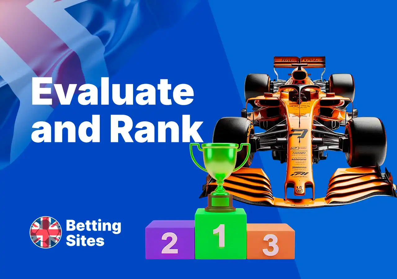 How we evaluate and rank the best F1 betting sites